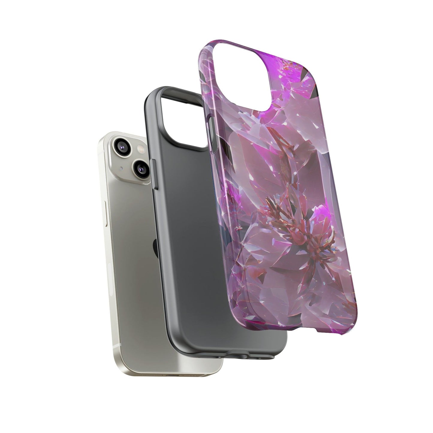 Apple Iphone Pink Flower Cover Phone Case JLR Design
