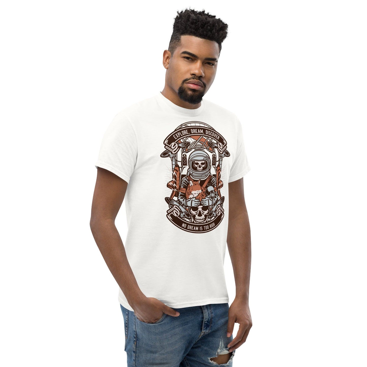 Astronaut Skull Herren-T-Shirt T-Shirt JLR Design
