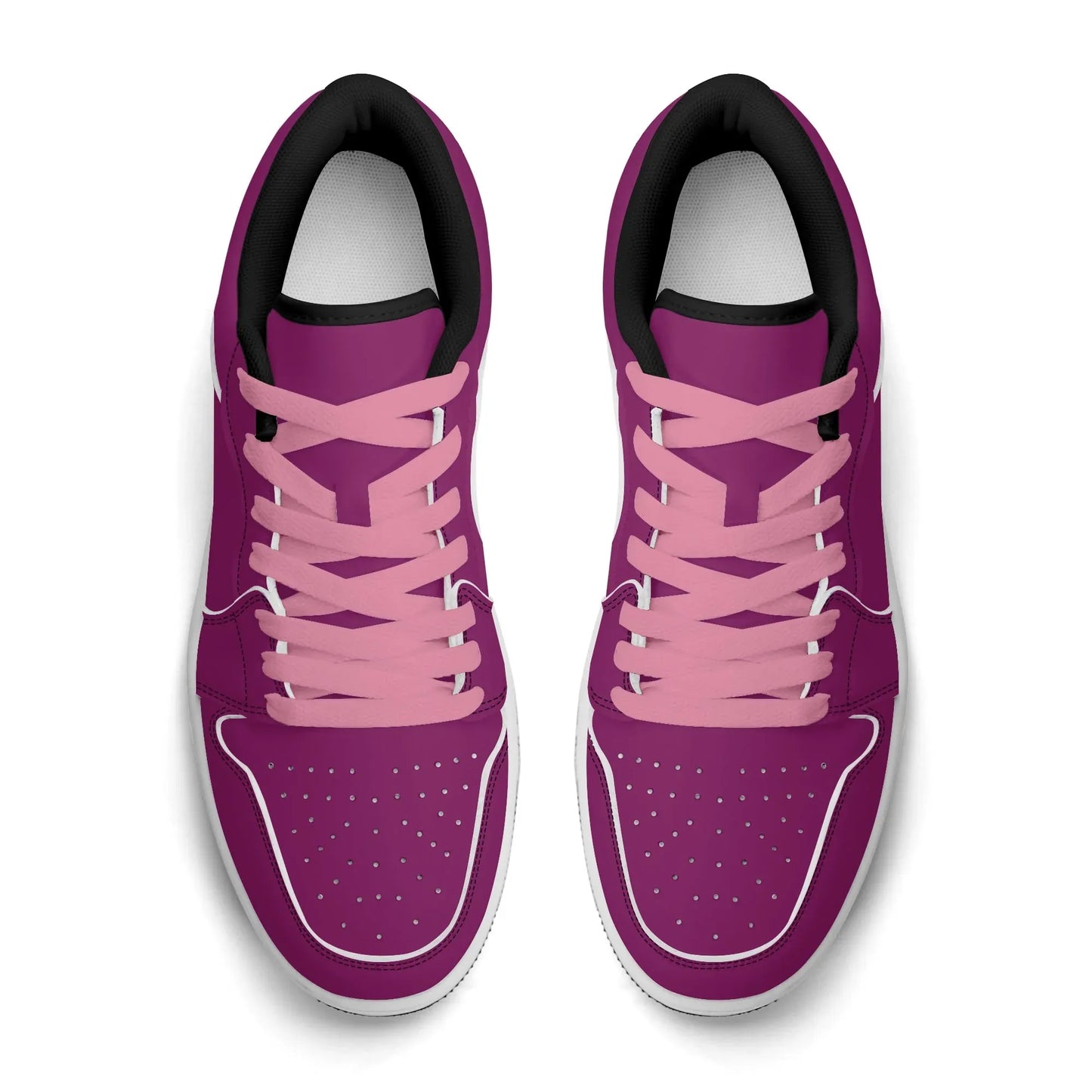 aubergine-low-top-leder-sneaker-fur-damen-sneaker-jlr-design-69845 - JLR Design