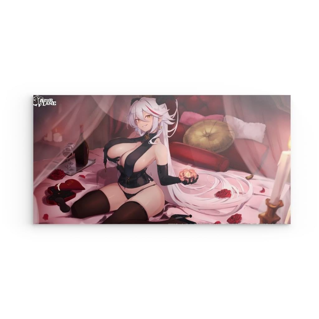 Azur Lane Poster - Ägir im Bett Metal Print JLR Design