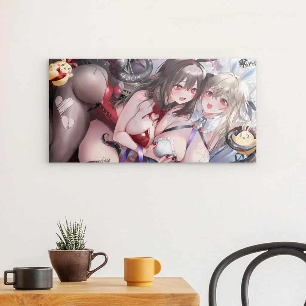 Azur Lane Poster - Anchorage and Royal Fortune Metal Print JLR Design