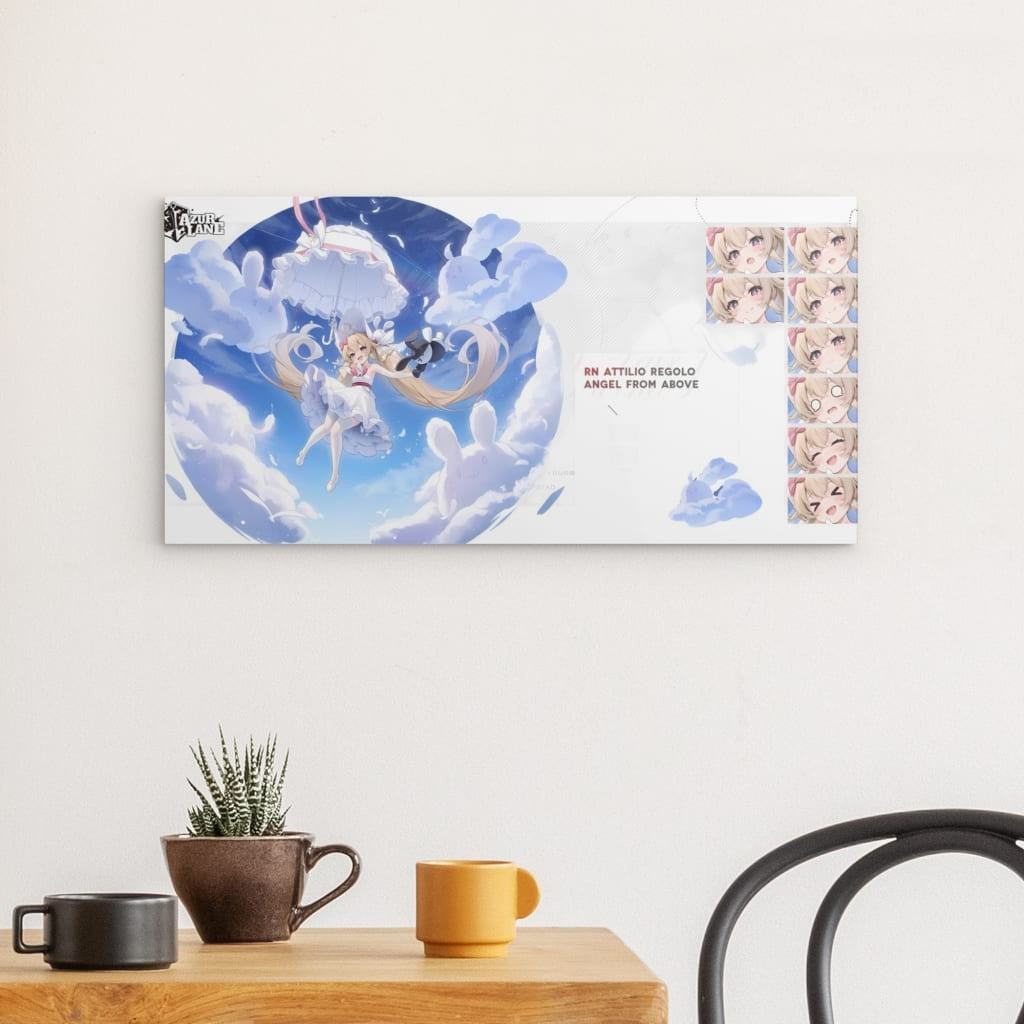 Azur Lane Poster - Angel from Above - Attilio Regolo Metal Print JLR Design