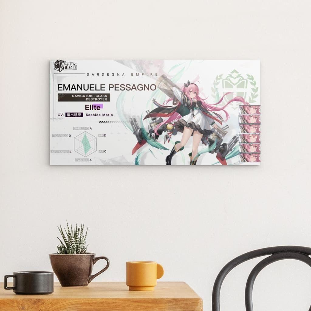 Azur Lane Poster - Charakter Emanuele Pessagno Poster JLR Design
