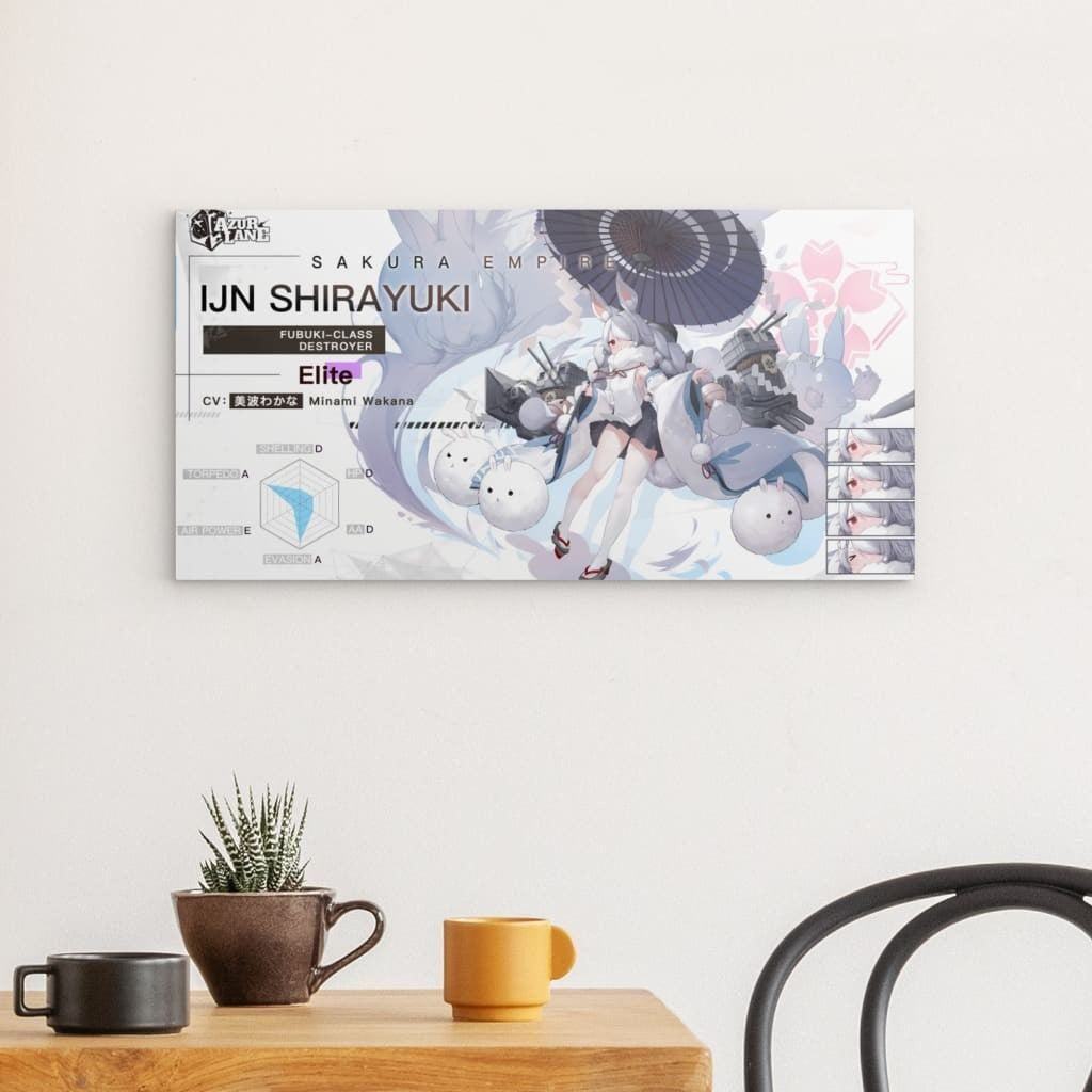 Azur Lane Poster - Charakter IJN Shirayuki Poster JLR Design