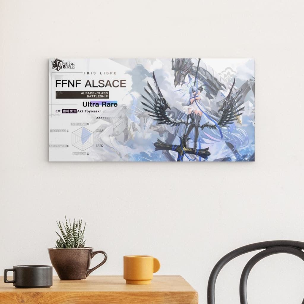 Azur Lane Poster - Charakter Iris Libre FFNF Alsace Metal Print JLR Design