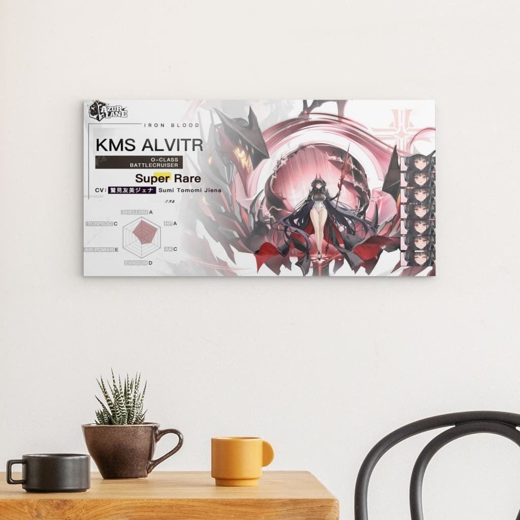 Azur Lane Poster - Charakter Iron Blood KMS Alvitr Metal Print JLR Design