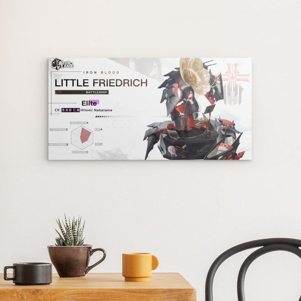 Azur Lane Poster - Charakter Iron Blood Little Friedrich Metal Print JLR Design