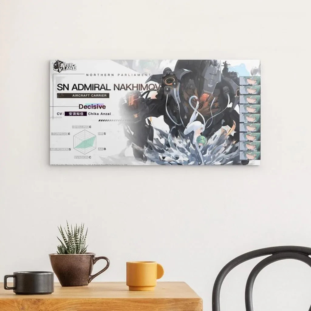 Azur Lane Poster - Charakter Northern Parliament SN Admiral Nakhimov Metal Print JLR Design