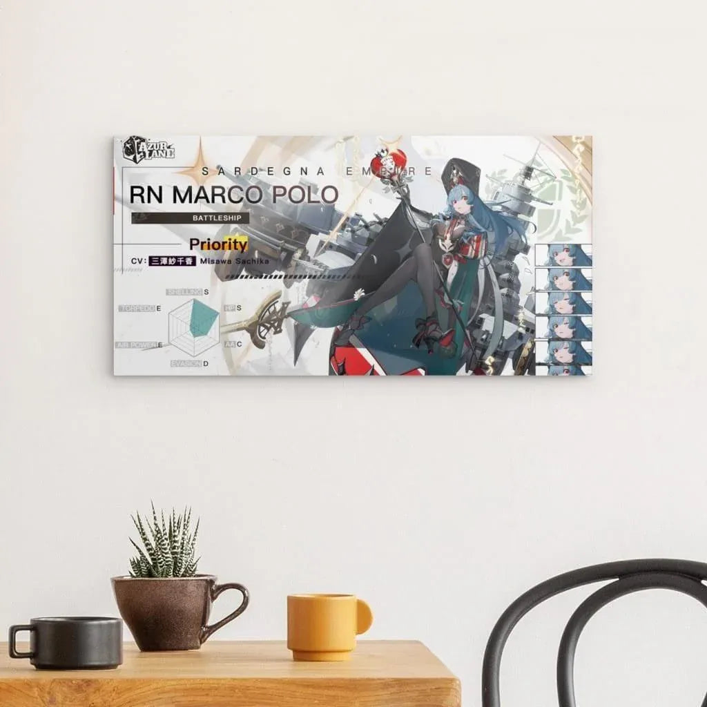 Azur Lane Poster - Charakter RN Marco Polo Poster JLR Design