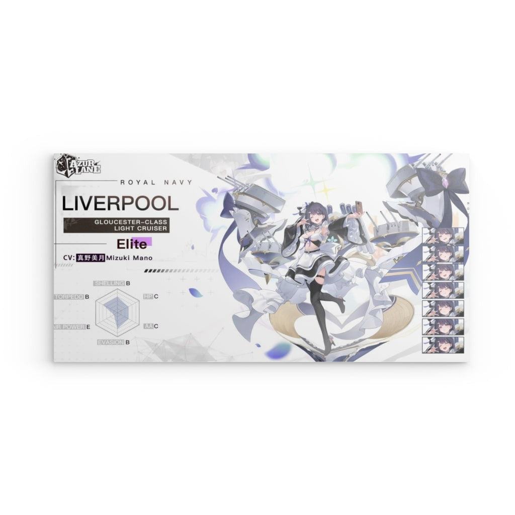 Azur Lane Poster - Charakter Royal Navy Liverpool Metal Print JLR Design