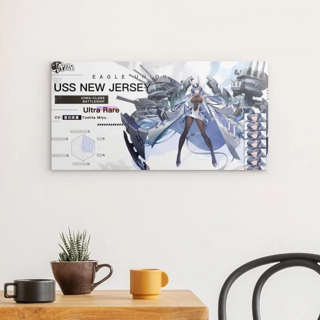 Azur Lane Poster - Charakter USS New Jersey Poster JLR Design