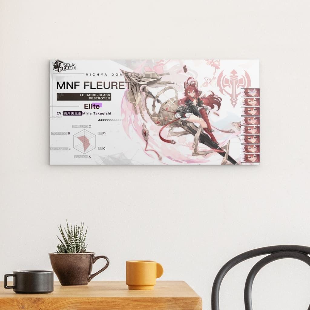 Azur Lane Poster - Charakter Vichya Dominion MNF Fleuret Metal Print JLR Design