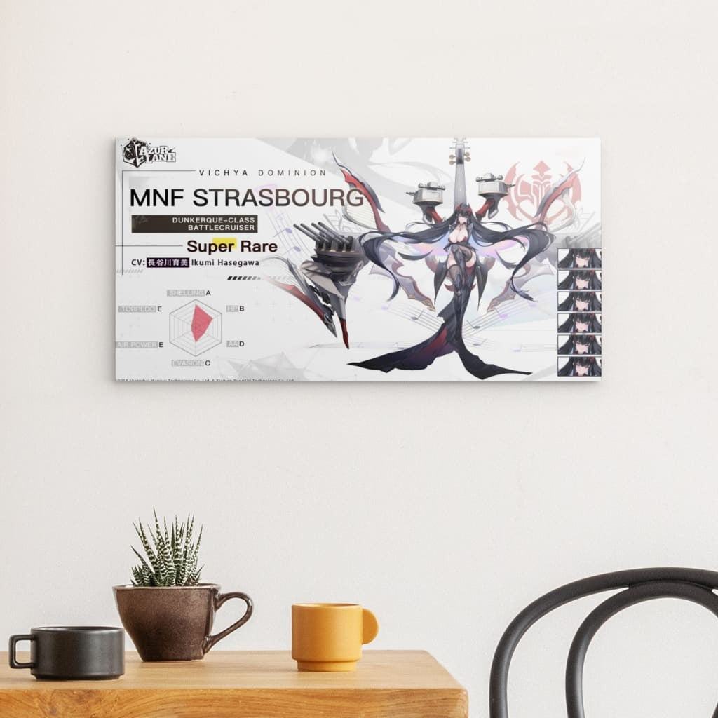 Azur Lane Poster - Charakter Vichya Dominion MNF Strasbourg Metal Print JLR Design
