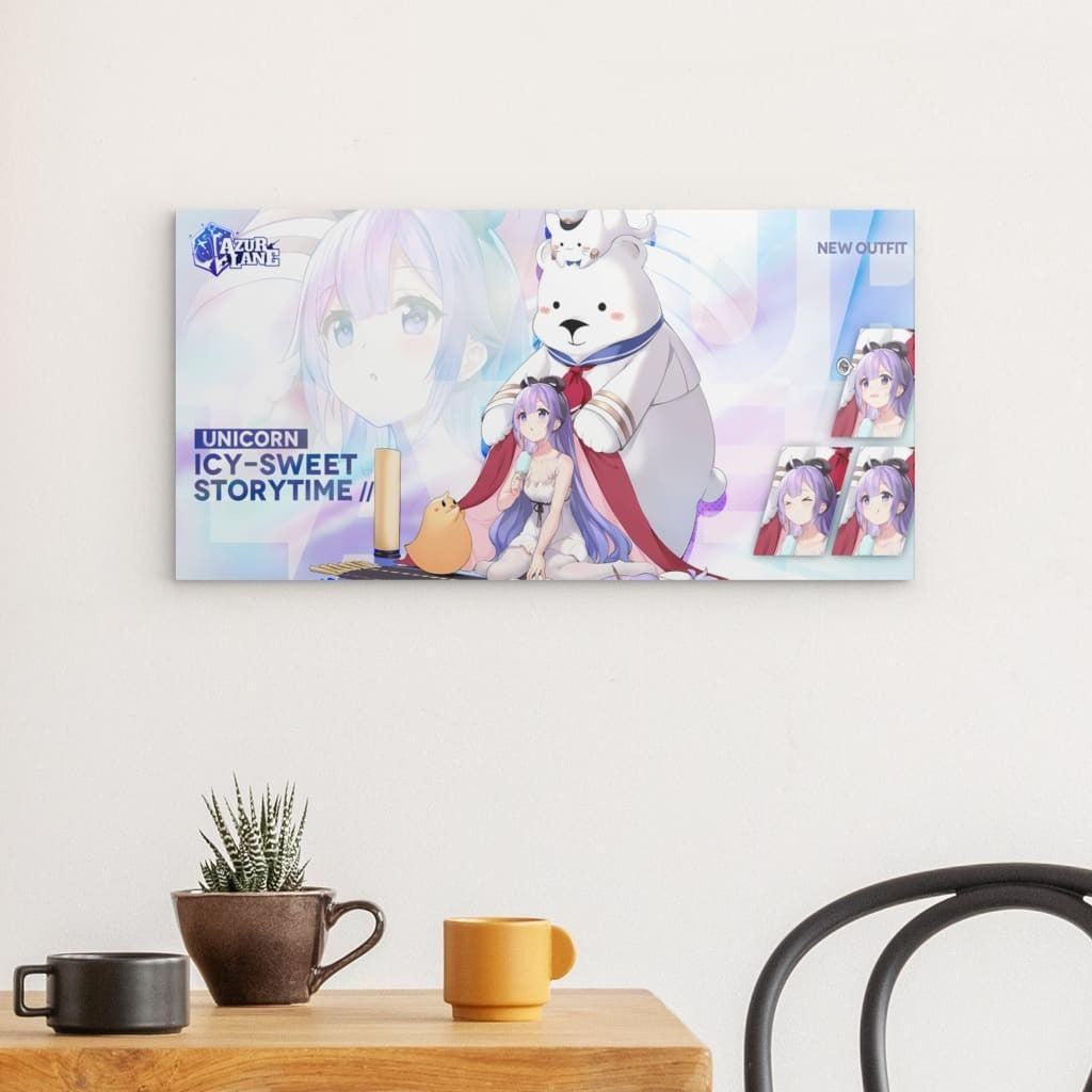 Azur Lane Poster - Icy Sweet Storytime Unicorn Poster JLR Design