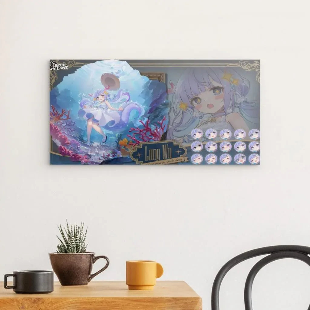 Azur Lane Poster - Invitation to Jade Seas Lung Wu Metal Print JLR Design