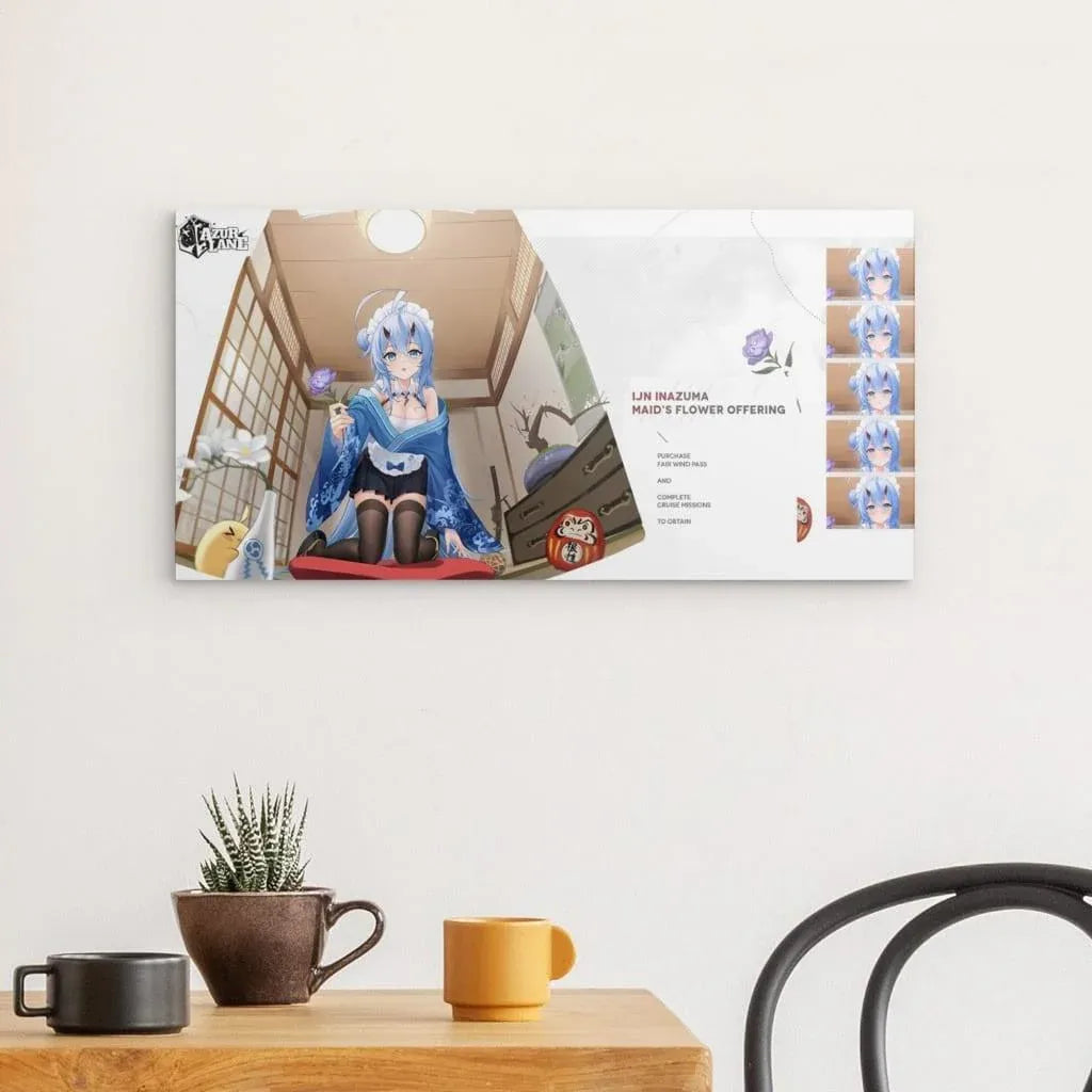 azur-lane-poster-maid-s-flower-offering-inazuma-metal-print-jlr-design-46653 - JLR Design
