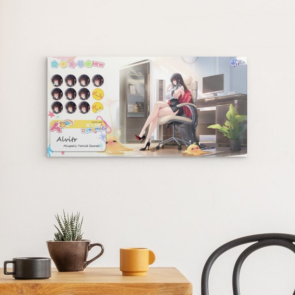 Azur Lane Poster - Misspells Torrid Secrets Alvitr Metal Print JLR Design