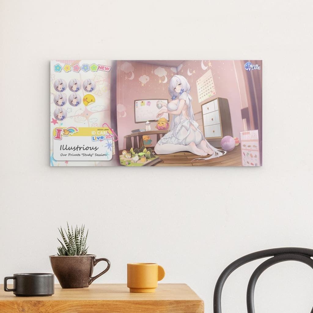 Azur Lane Poster - Our Private Study Session Illustrious Metal Print JLR Design