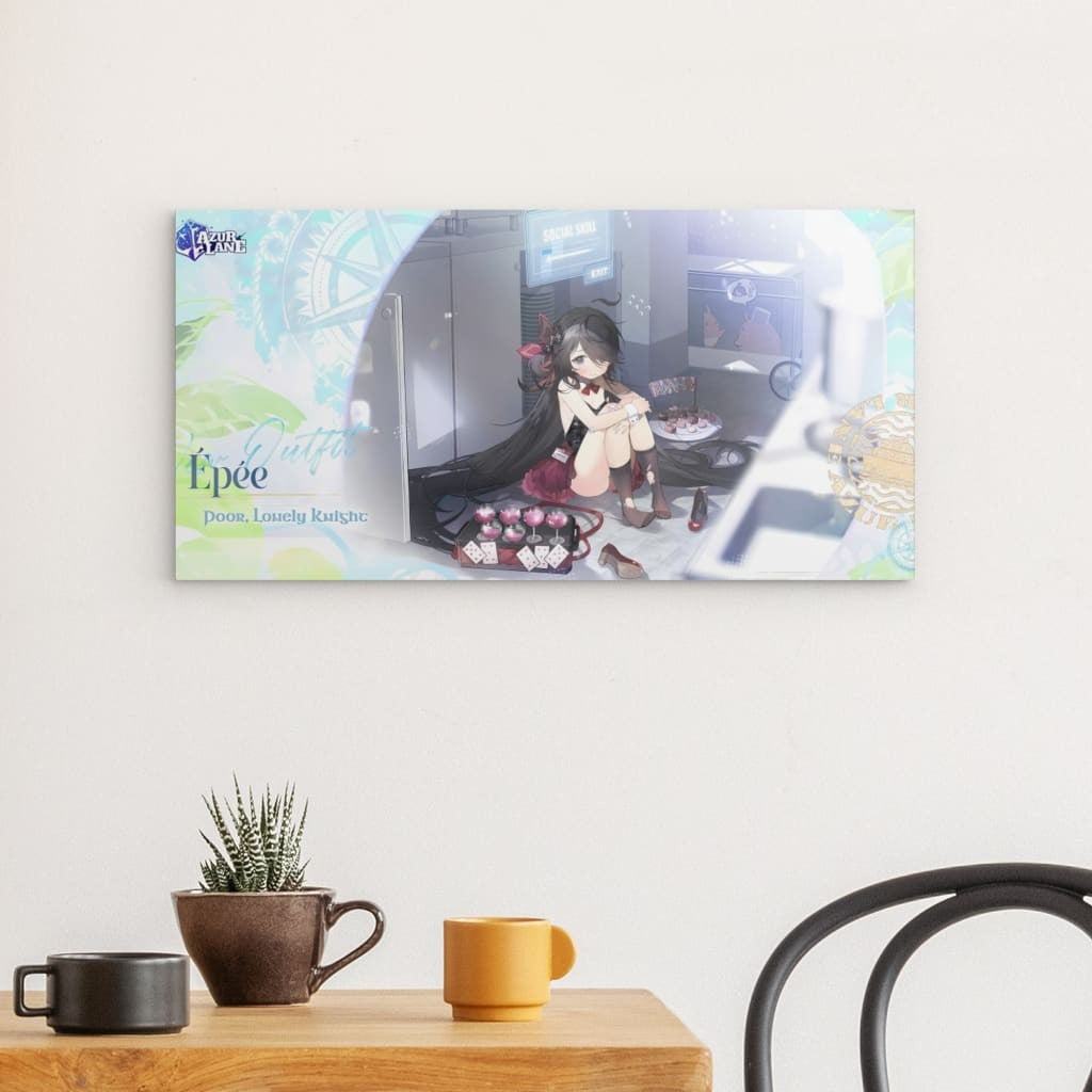 Azur Lane Poster - Poor Lonely Knight Épée Metal Print JLR Design