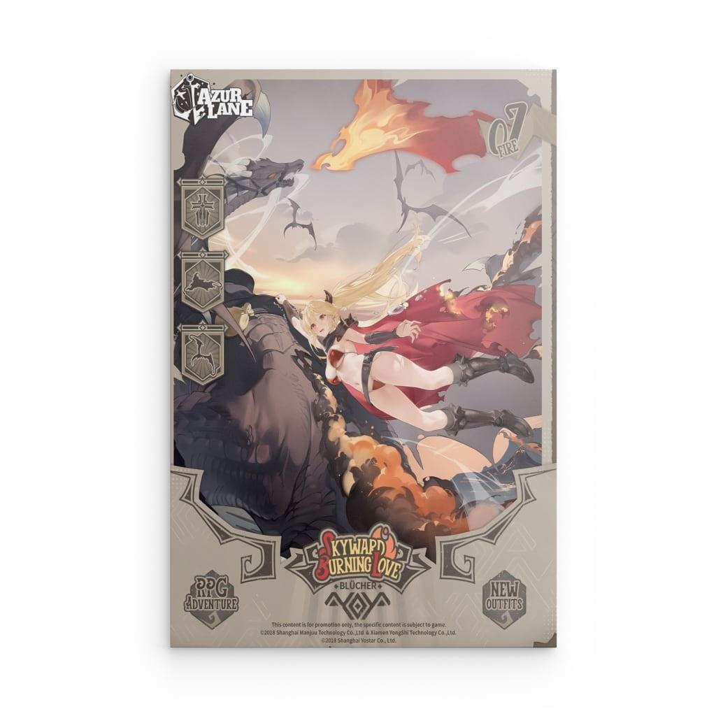 Azur Lane Poster - RPG Adventure Blücher Metal Print JLR Design