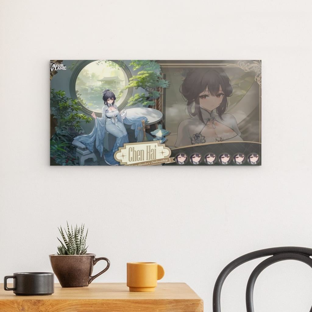 Azur Lane Poster - Sylvan Garden´s Embroidery Chen Hai Metal Print JLR Design