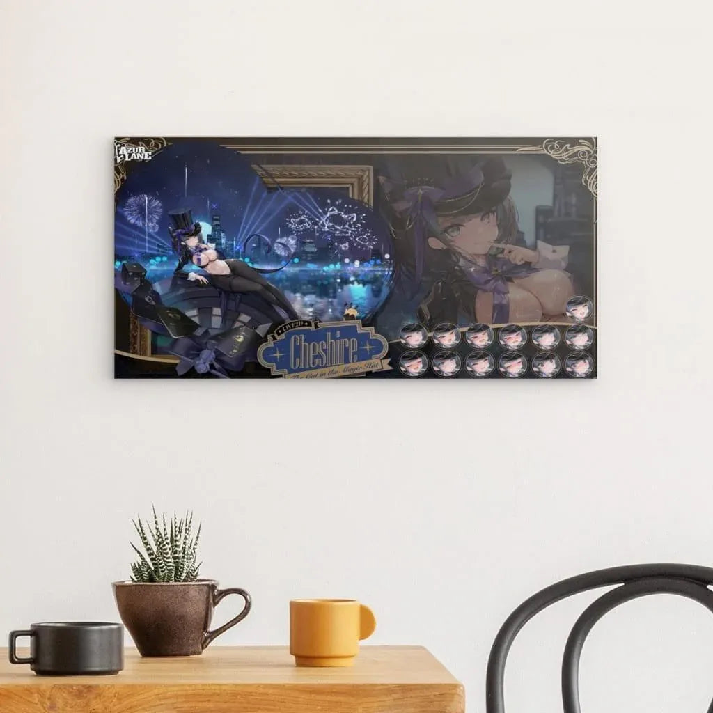 azur-lane-poster-the-cat-in-the-magic-hat-cheshire-metal-print-jlr-design-25653 - JLR Design