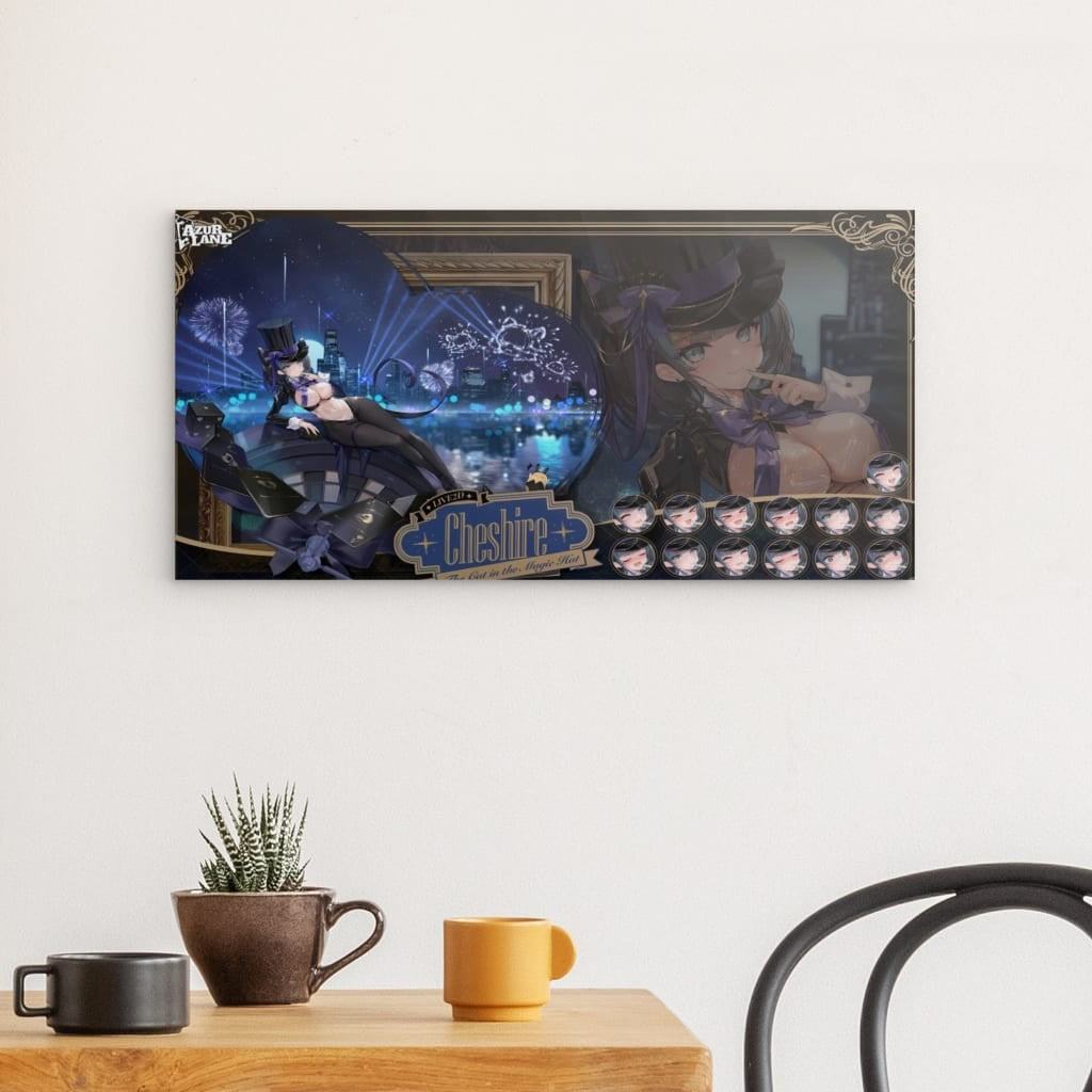 Azur Lane Poster - The Cat in the Magic Hat Cheshire Metal Print JLR Design