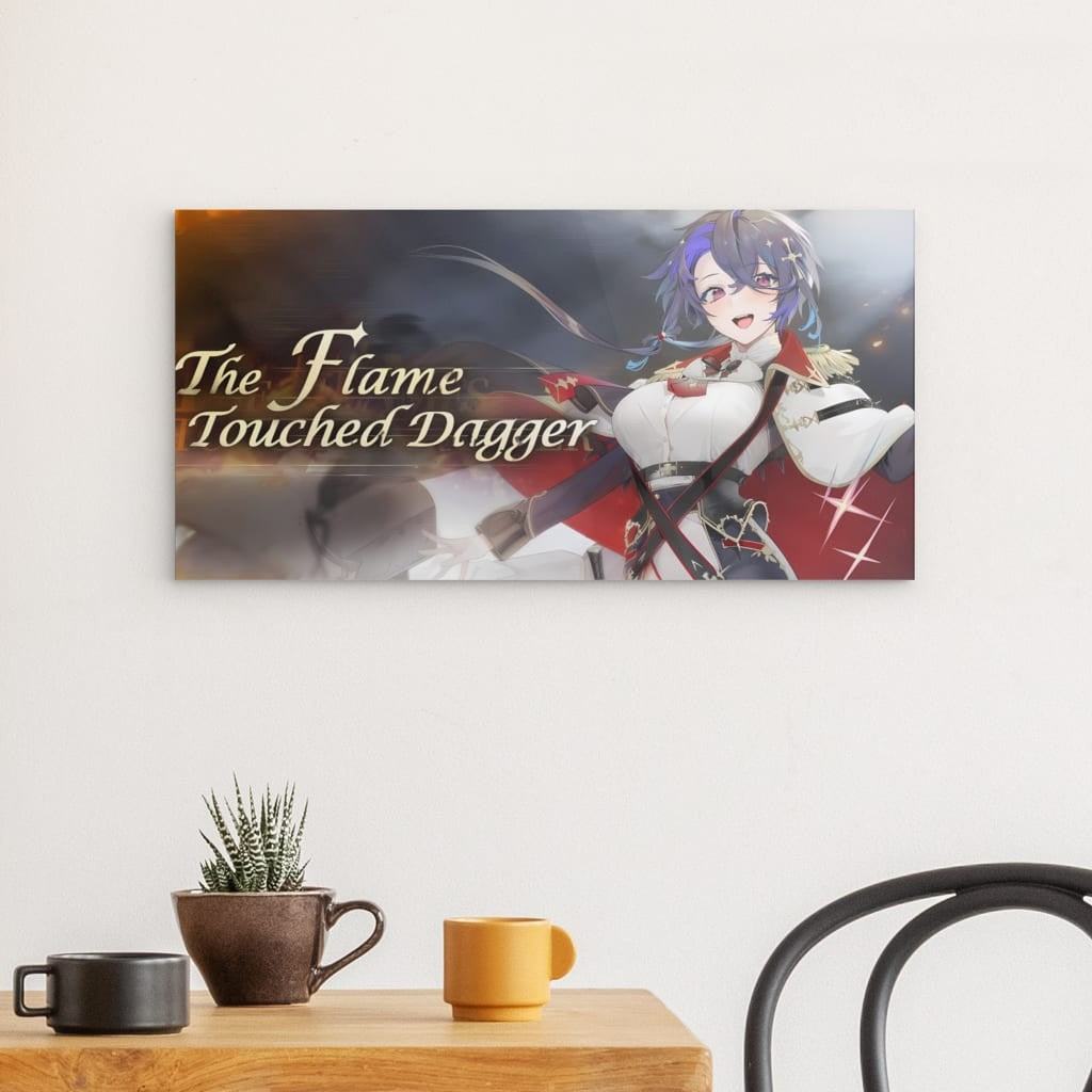 Azur Lane Poster - The Flame Touched Dagger Metal Print JLR Design