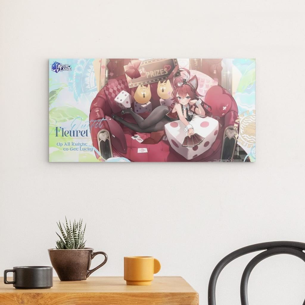 Azur Lane Poster - Up all Knight to get Lucky Fleuret Metal Print JLR Design