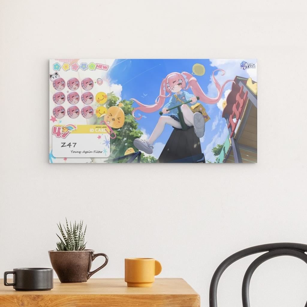 Azur Lane Poster - Young Again Filter Z47 Metal Print JLR Design