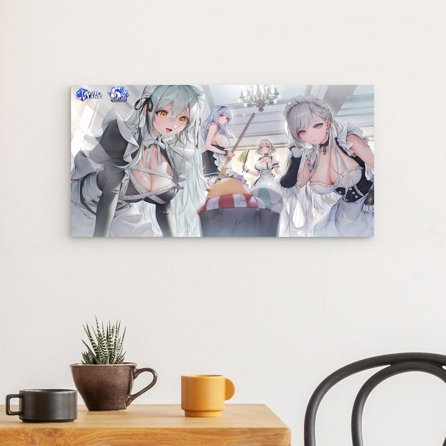 Azur Lane Wanddekoration - Belfast Dido Sirius und Revenge als Maids Poster JLR Design