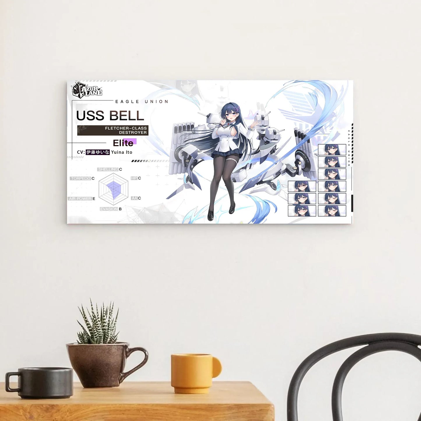 azur-lane-wanddekoration-charakter-eagle-union-uss-bell-poster-jlr-design-42393 - JLR Design