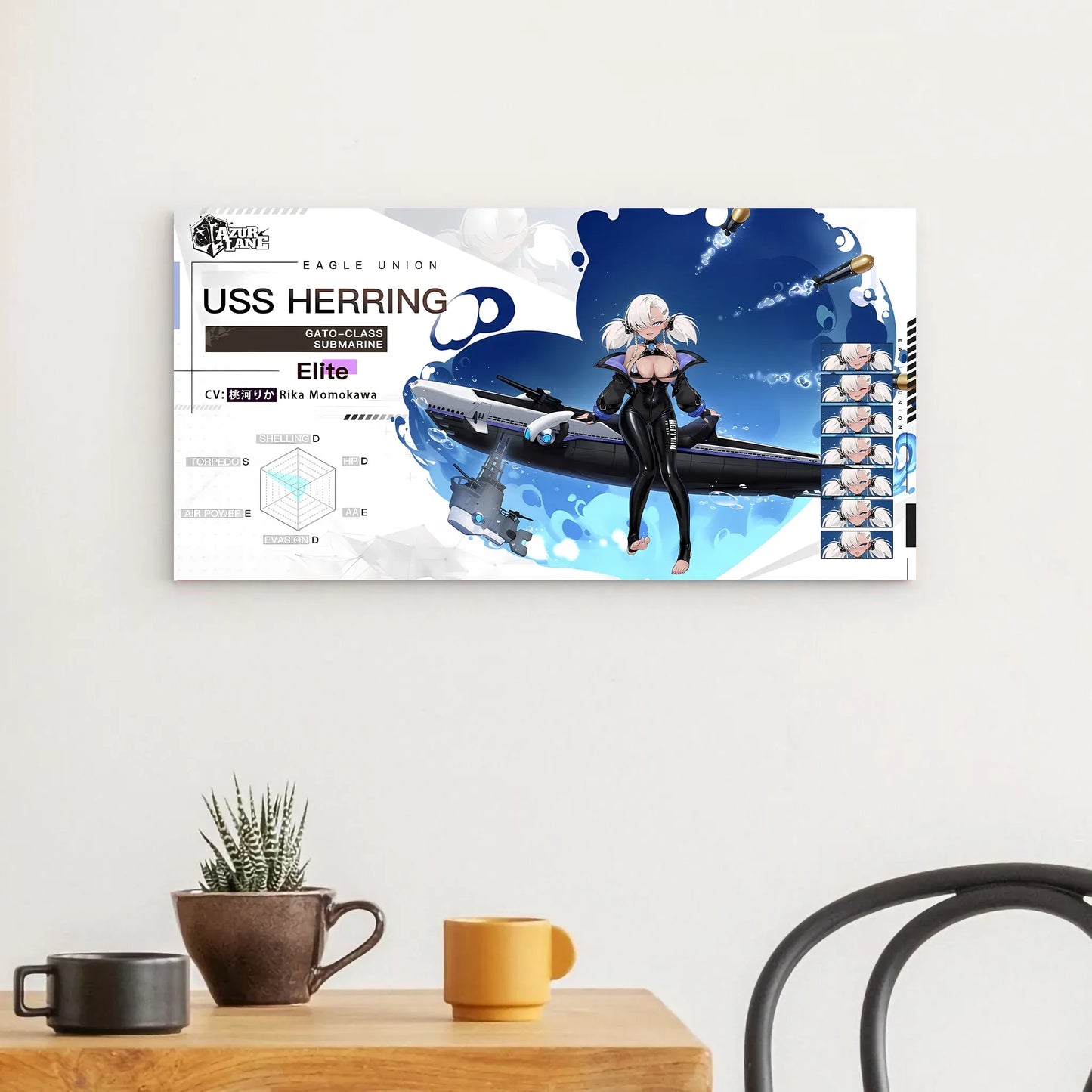 azur-lane-wanddekoration-charakter-eagle-union-uss-herring-poster-jlr-design-31887 - JLR Design