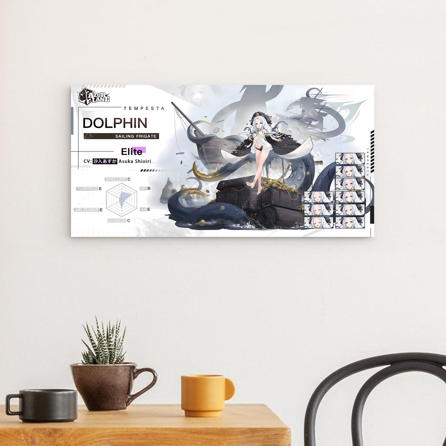 Azur Lane Wanddekoration - Charakter Tempesta Dolphin Poster JLR Design