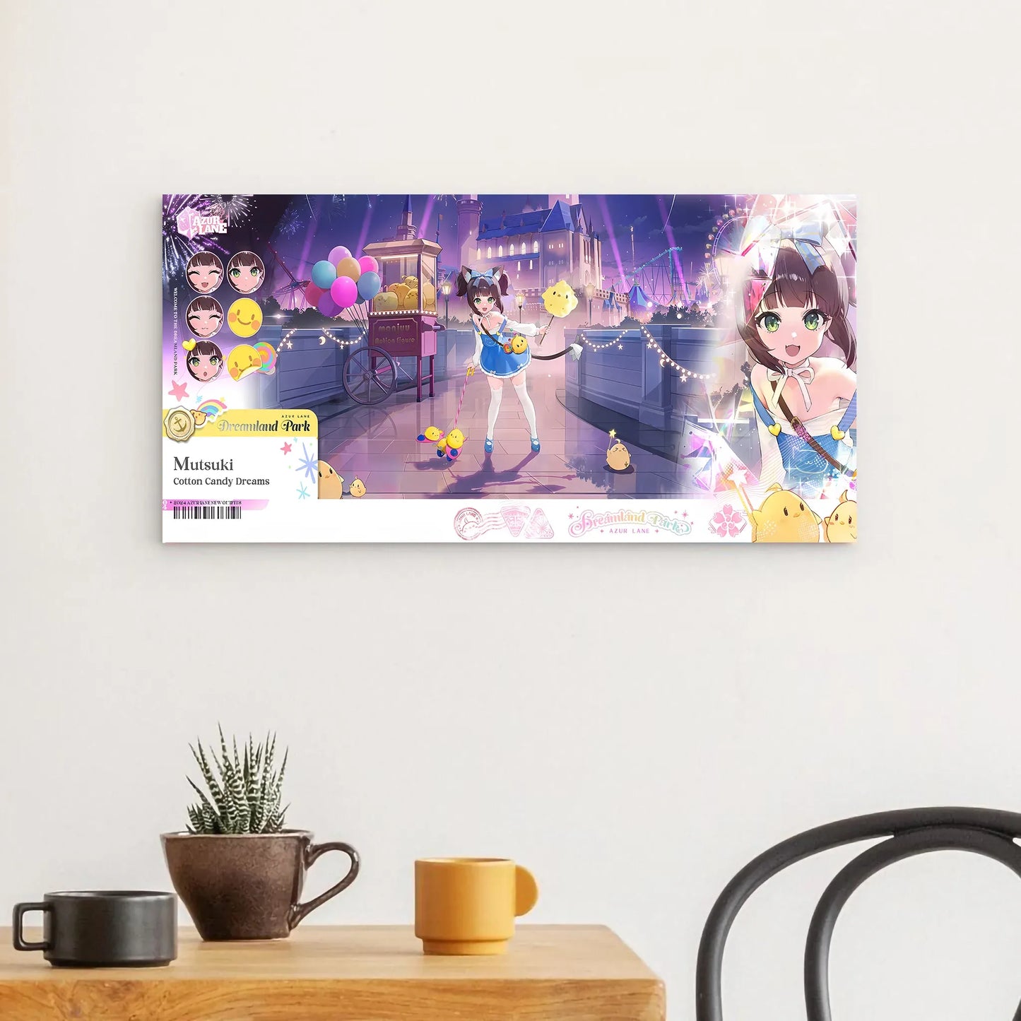 azur-lane-wanddekoration-dreamland-park-cotton-candy-dreams-mutsuki-poster-jlr-design-52535 - JLR Design