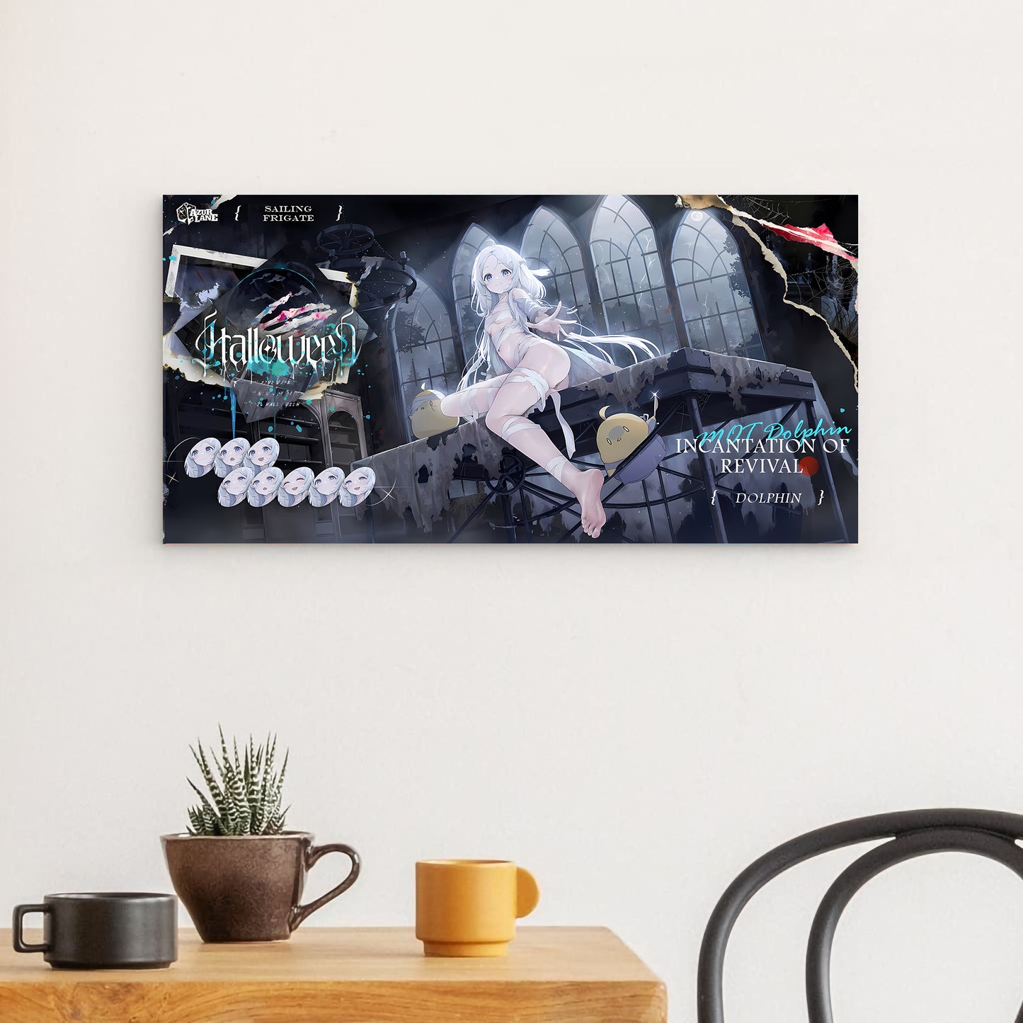 Azur Lane Wanddekoration - Halloween Dolphin Incantation of Revival Poster JLR Design