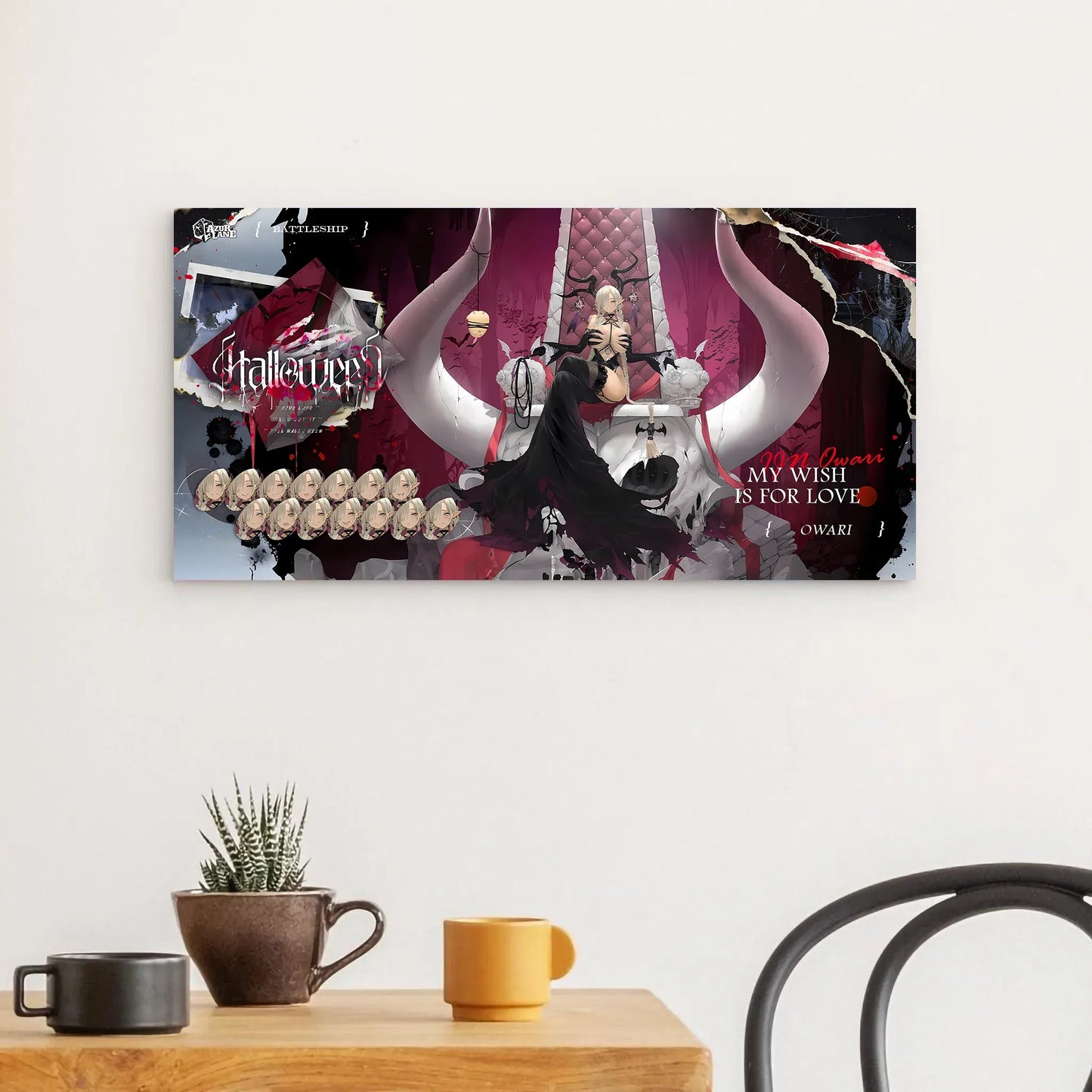 azur-lane-wanddekoration-halloween-owari-my-wish-is-for-love-poster-jlr-design-54616 - JLR Design