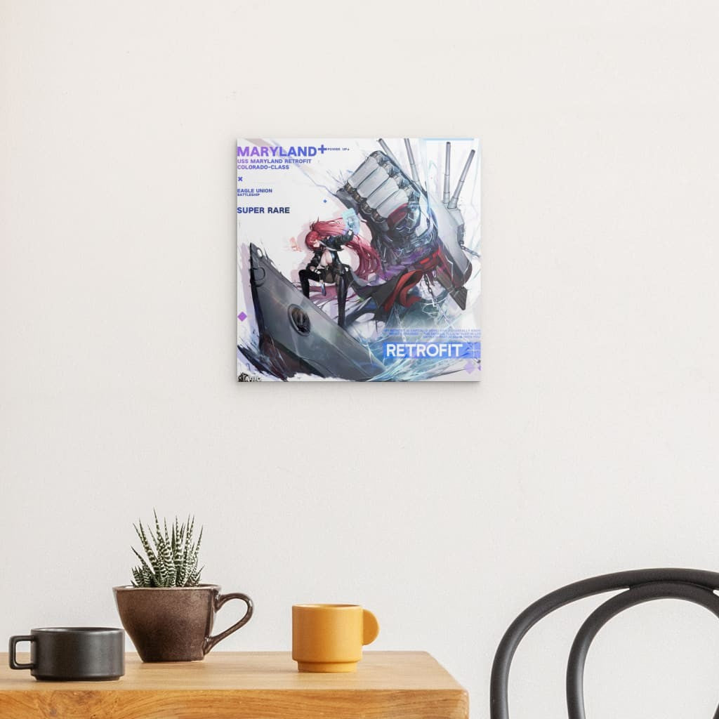 Azur Lane Wanddekoration - Maryland Retrofit Metal Print JLR Design