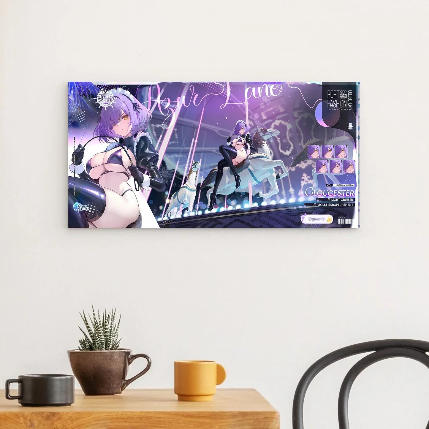 azur-lane-wanddekoration-port-fashion-cloucester-violet-enrapturement-poster-jlr-design-51240 - JLR Design