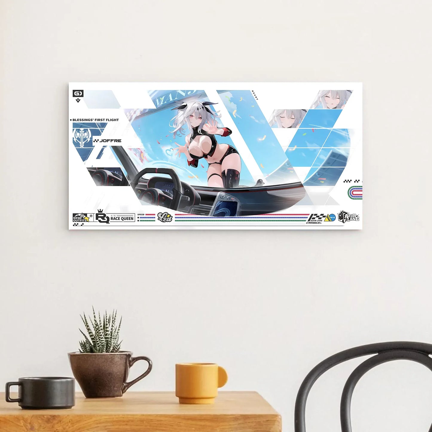 azur-lane-wanddekoration-race-queen-joffre-blessings-first-flight-poster-jlr-design-46484 - JLR Design