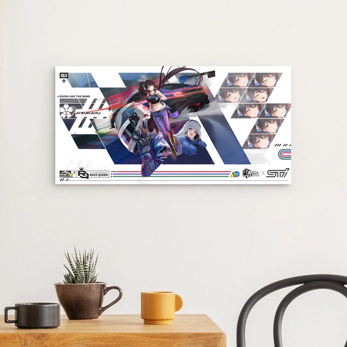Azur Lane Wanddekoration - Race Queen Zoom like the Wind Zuikaku Poster JLR Design