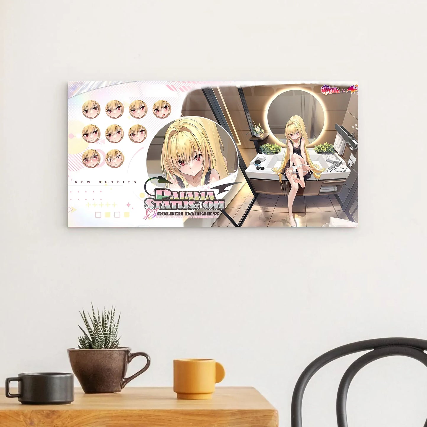 azur-lane-wanddekoration-to-love-ru-pajama-status-on-golden-darkness-poster-jlr-design-31183 - JLR Design