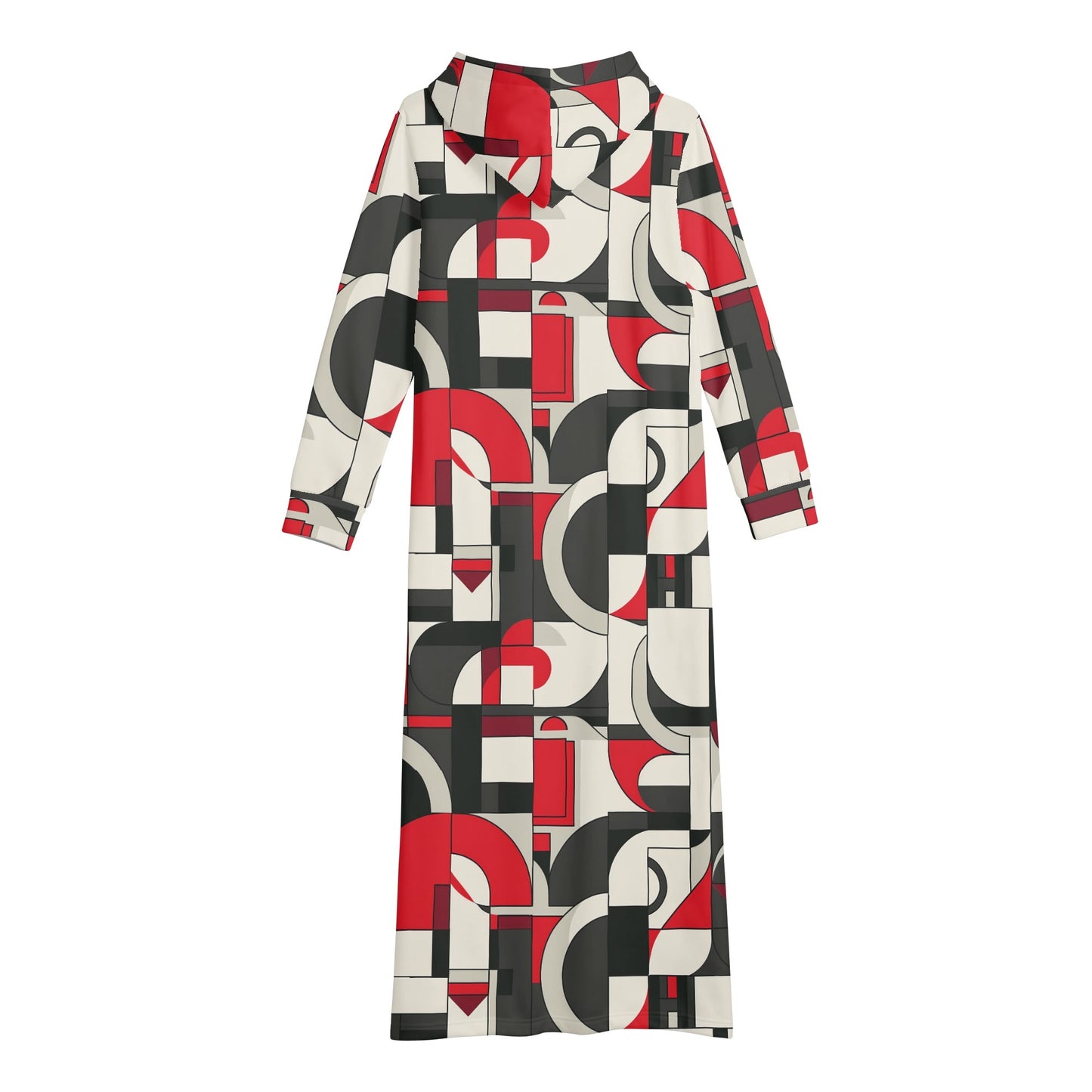 Bequemes leichtes Hoodie Kleid Geometry v4 Hoodiekleid JLR Design