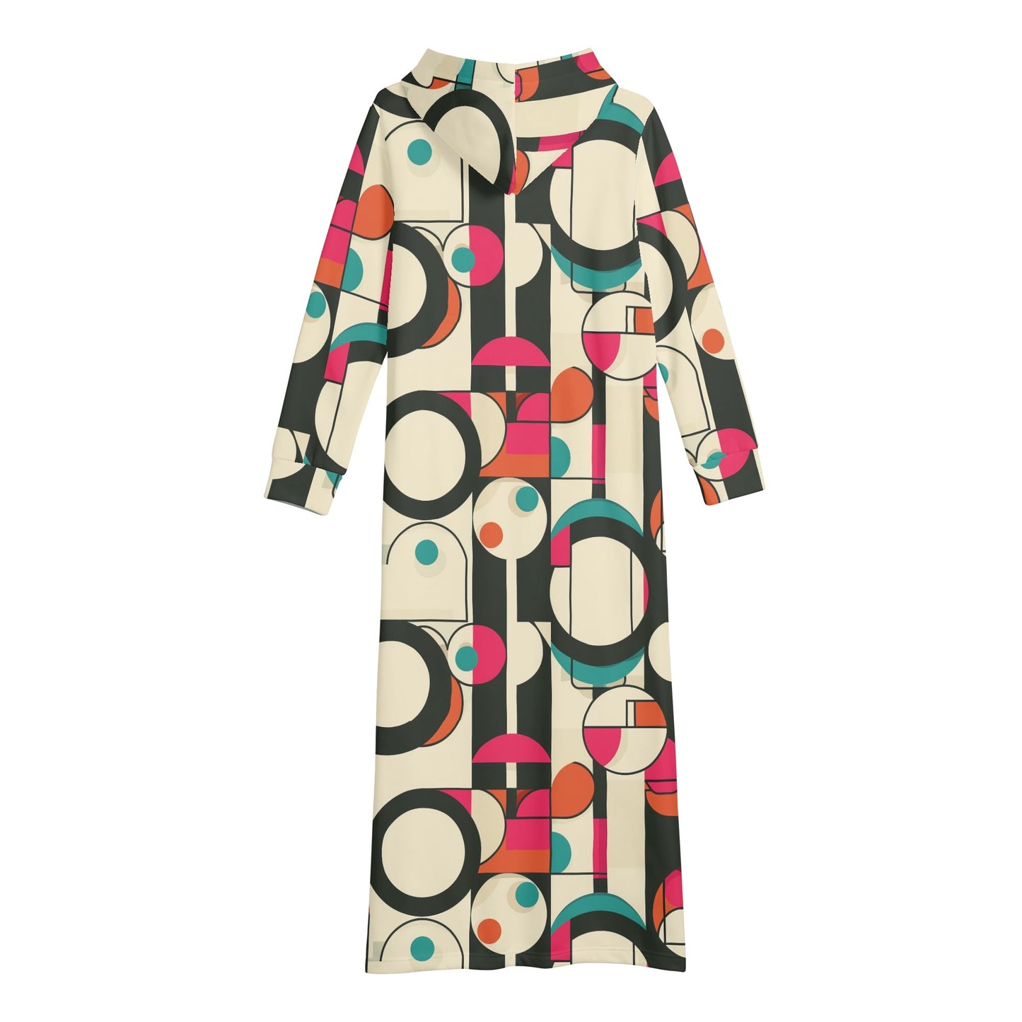 Bequemes leichtes Hoodie Kleid Geometry v5 Hoodiekleid JLR Design