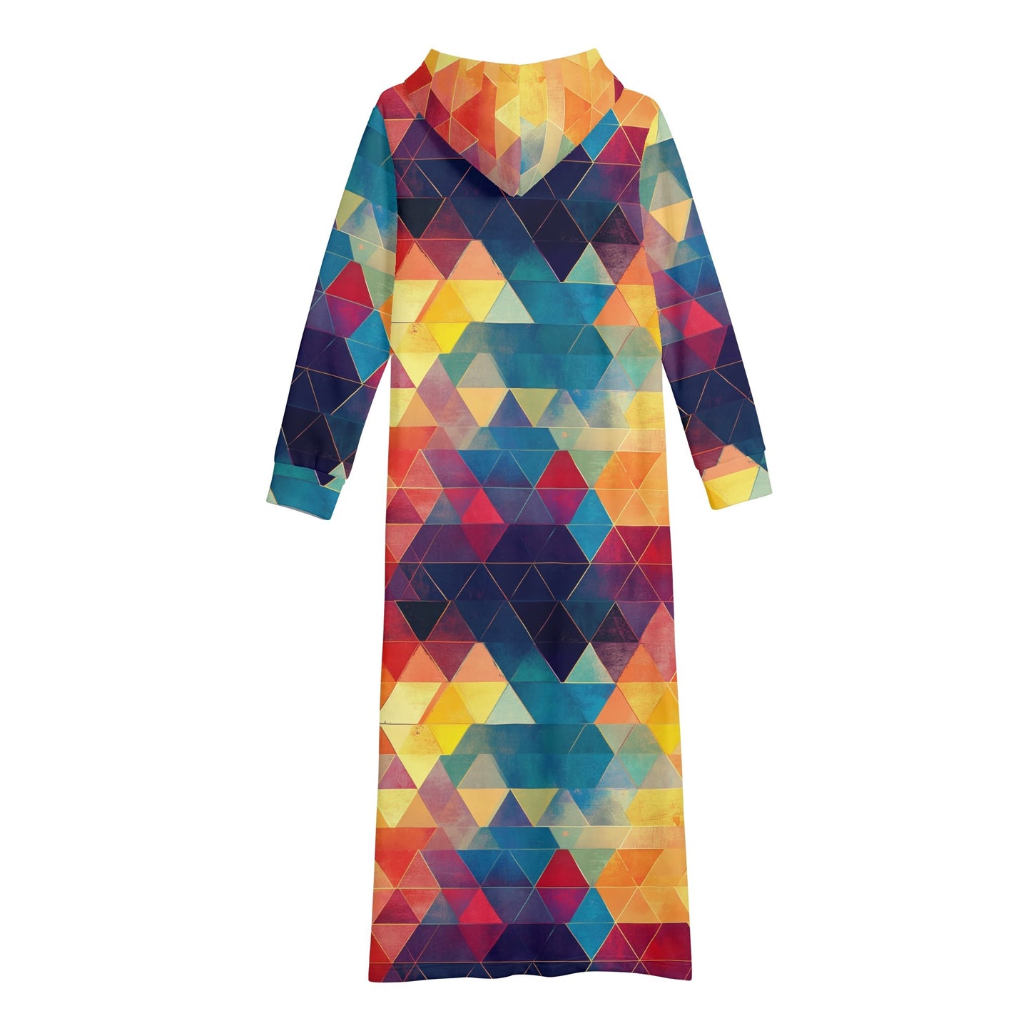 Bequemes leichtes Hoodie Kleid Triangle v3 Hoodiekleid JLR Design