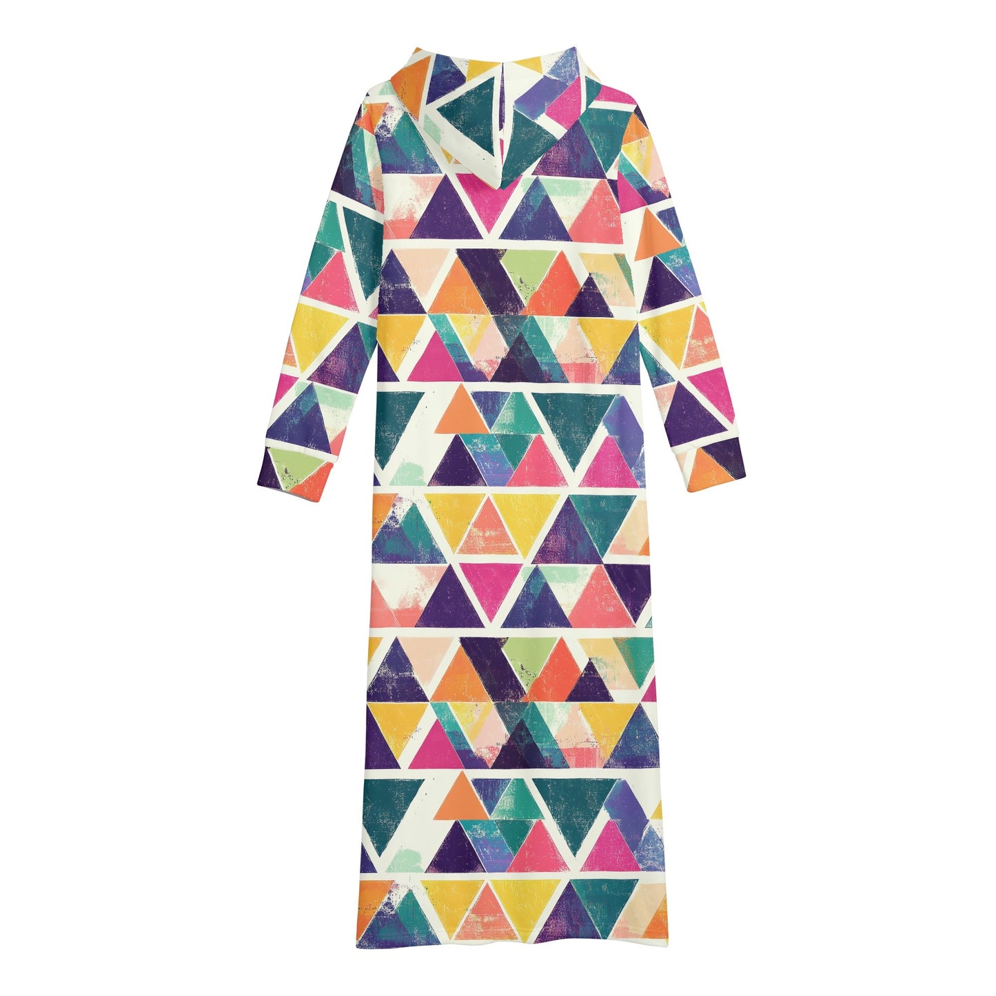 Bequemes leichtes Hoodie Kleid Triangle v4 Hoodiekleid JLR Design