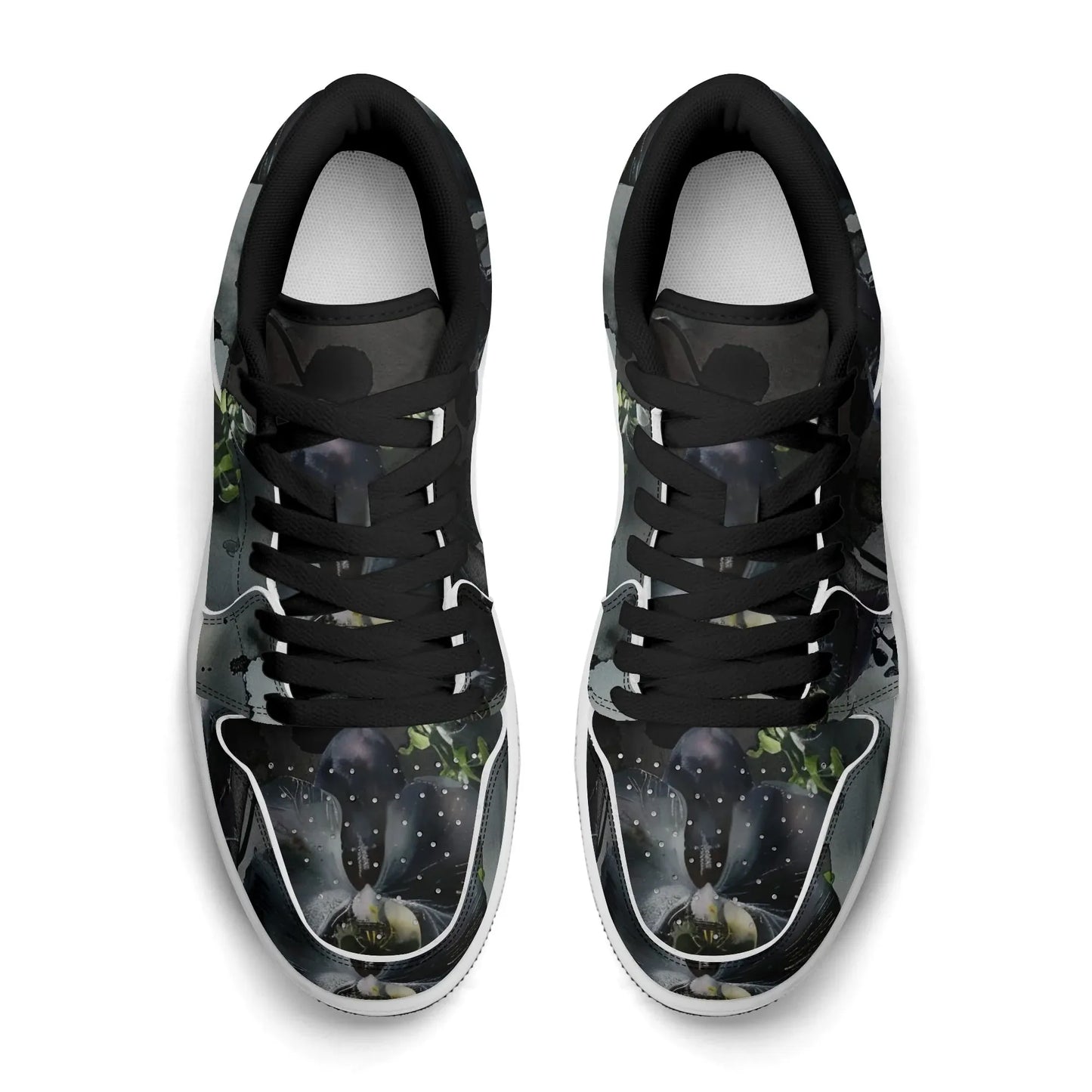 black-garden-low-top-leder-sneaker-fur-damen-sneaker-jlr-design-27693 - JLR Design