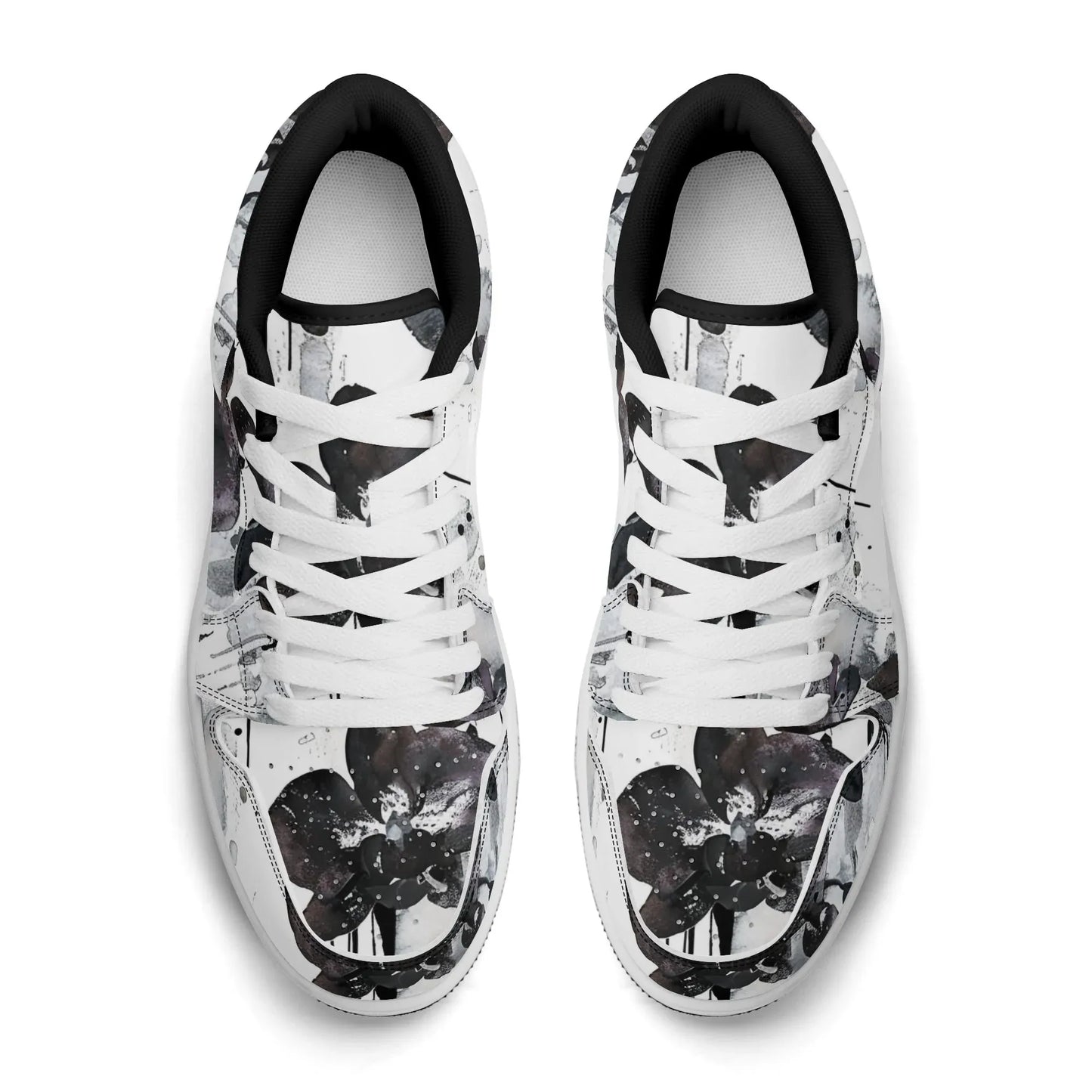 black-orchid-low-top-leder-sneaker-fur-damen-sneaker-jlr-design-71694 - JLR Design