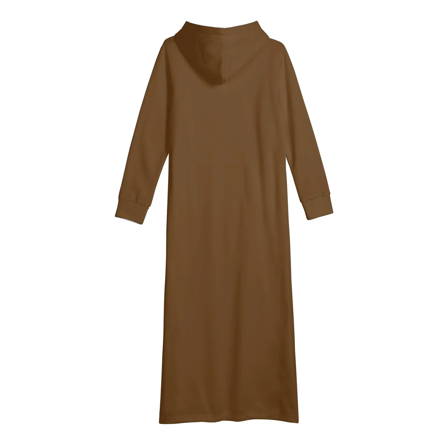braunes-bequemes-leichtes-hoodie-kleid-hoodiekleid-jlr-design-96265 - JLR Design
