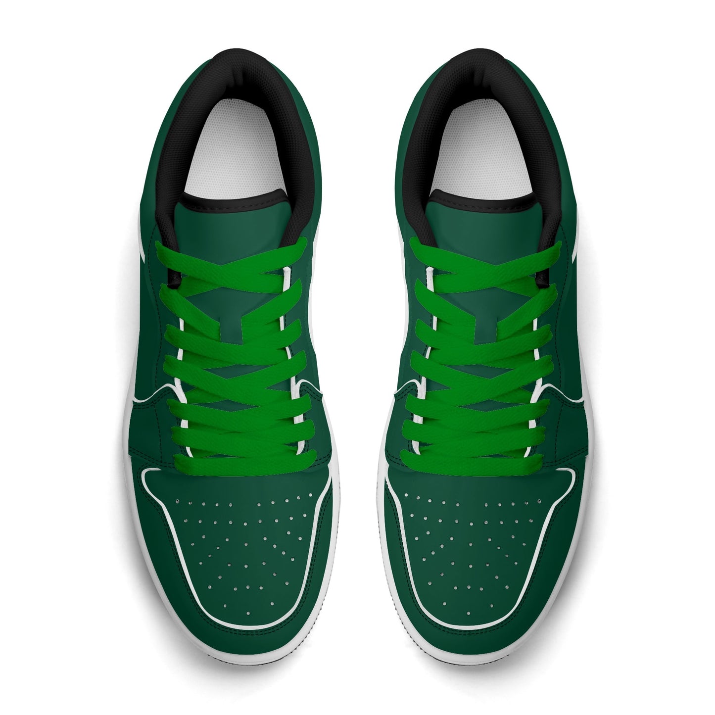 British Racing Green Low Top Leder Sneaker für Herren Sneaker JLR Design